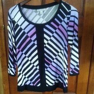 Dana Buchman Striped Blouse
